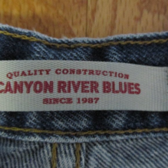 CANYON RIVER BLUES GIRL'S SIZ 16 R JEANS STONE WASHED TAPERED LEG MOM HIGH WAIST - Picture 10 of 12